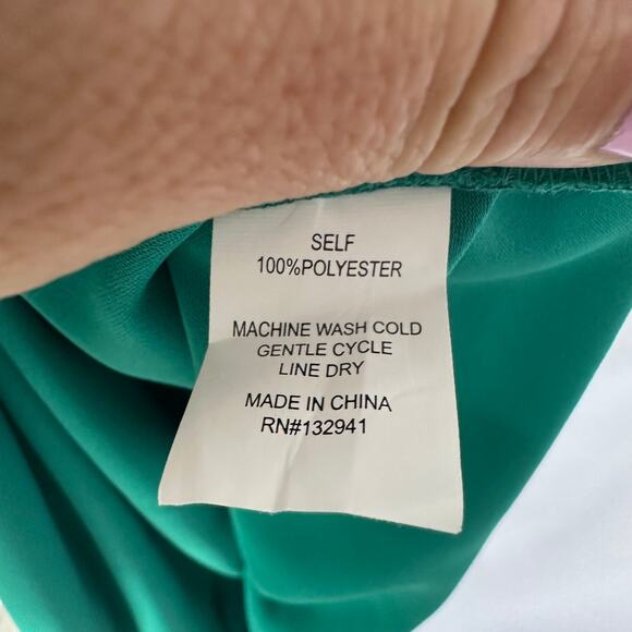 Amanda Uprichard Fabianna Asymmetrical Dress in Atlantis Size Small - Picture 4 of 8